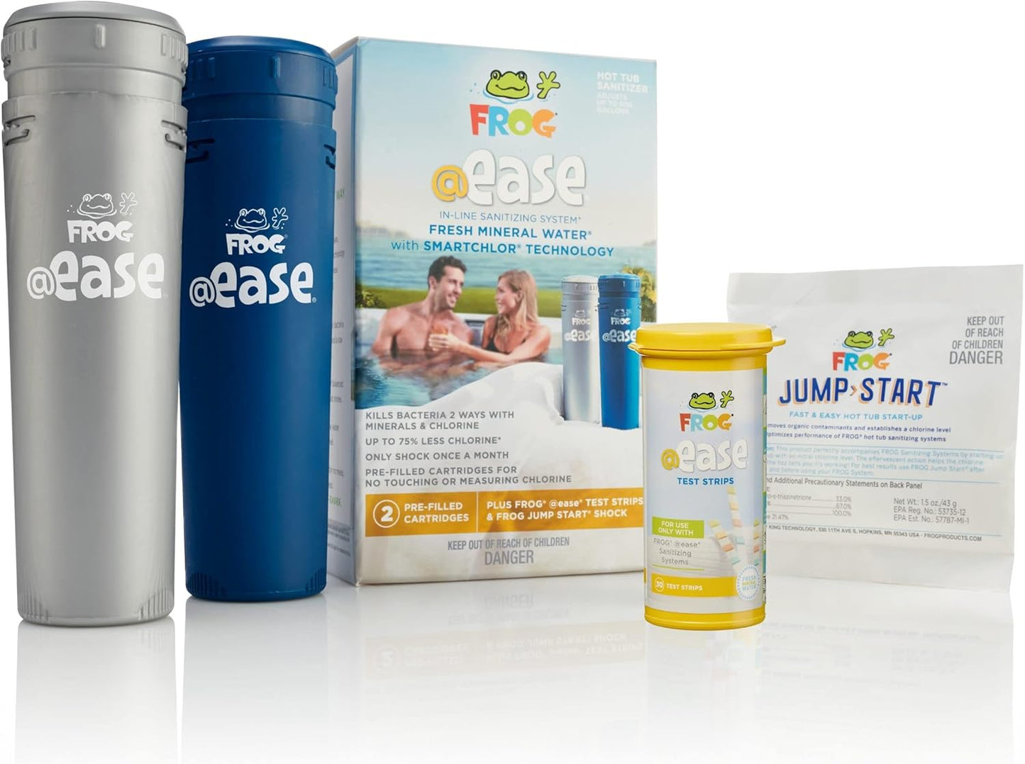@ease Refresh Kit with SmartChlor™ inline - Contains 4 SmartChlor Inline, 1 mineral with: test strips, and JumpStart (12/cs)
